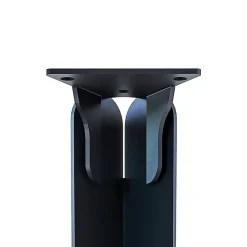 Pied DECO-GEM pour table basse en acier finition époxy noir à visser, H.39 cm