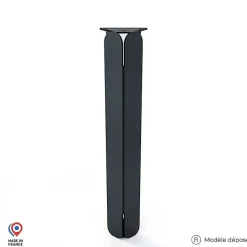 Pied DECO-GEM pour table basse en acier finition époxy noir à visser, H.39 cm