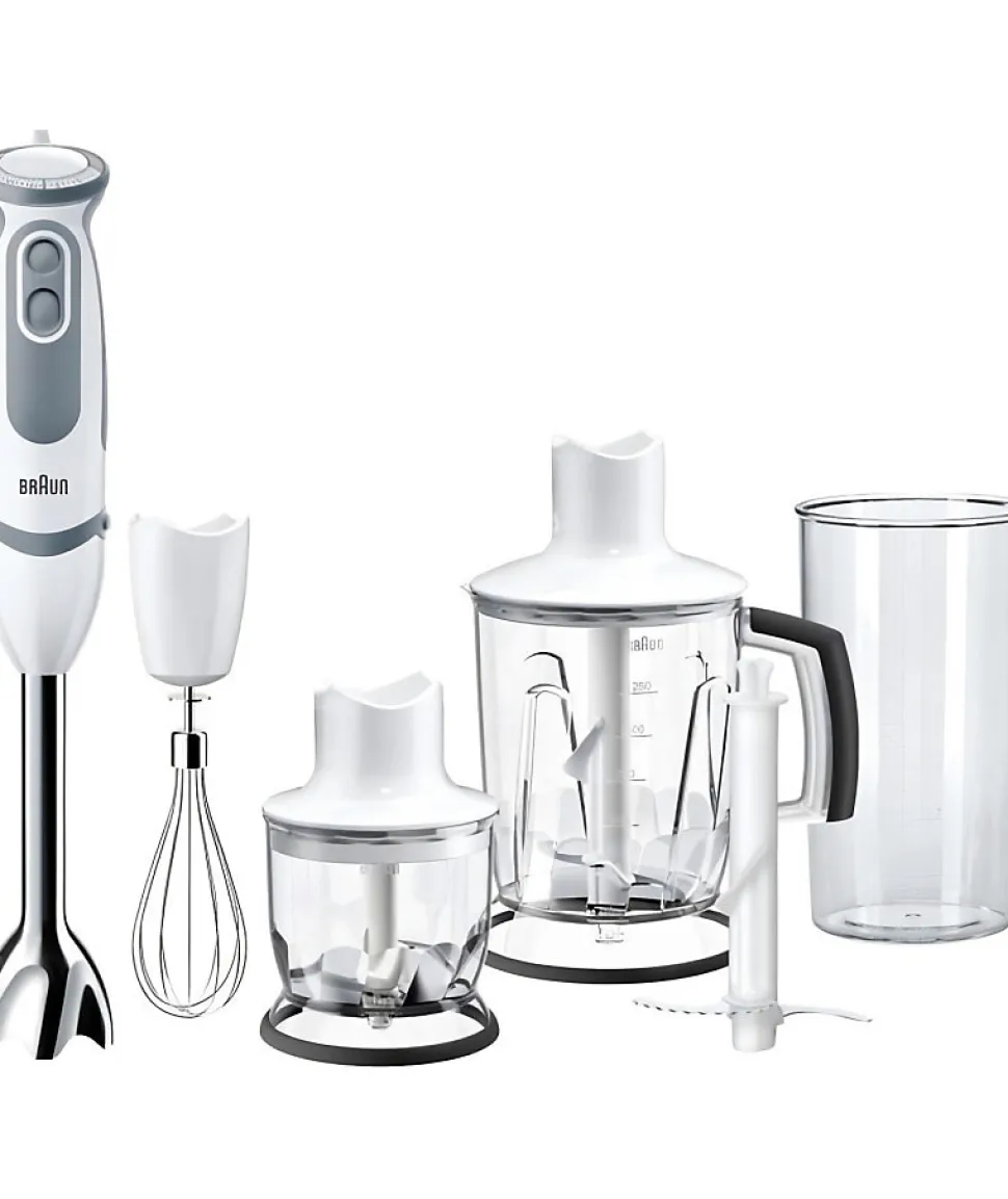 Pied mixeur - BRAUN - MultiQuick 5 Vario MQ5245WH - Moteur 1000 W - 21 vitesses - Easy Click System Plus