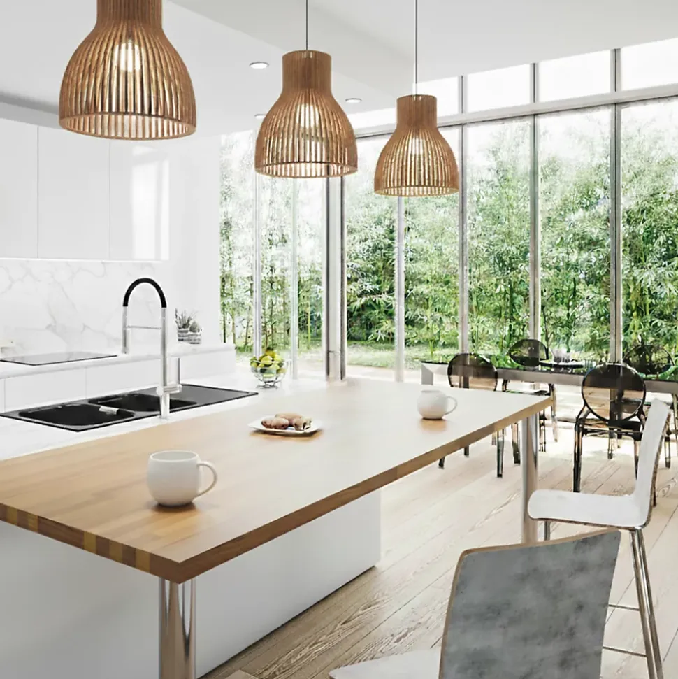 Pied plan de travail réglable Rond Chromé H 87 x l 8 cm