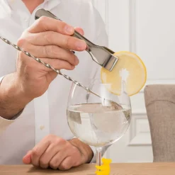 Pince à glaçon avec 4 glaçons en inox Inox - Chill par Koala