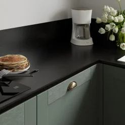 Plan de travail aggloméré aspect pierre foncée GoodHome OPP L.180 x l.62 x Ép.2,8 cm