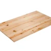 Plan de travail bois massif Pin Rustique pleines lames L.240 x P.65 cm, Ep.26 mm