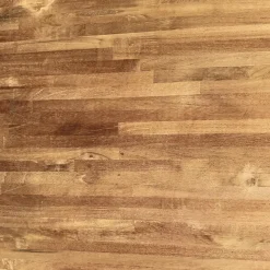 Plan de travail bois massif Teck lamellé abouté L.250 x P.65 cm, Ep.26 mm