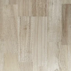 Plan de travail bois massif Hévéa lamellé abouté L.250 x P.65 cm, Ep.26 mm