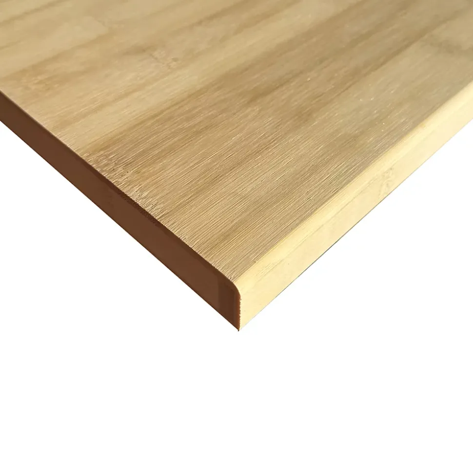 Plan de travail bois massif Bambou Naturel lamellé collé L.250 X P.65 cm, Ep. 36 mm