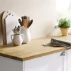 Plan de travail chêne massif GoodHome Kava L.300 x l.62 x Ép.2,6 cm