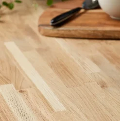 Plan de travail chêne massif GoodHome Kava L.300 x l.62 x Ép.2,6 cm