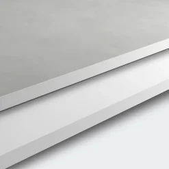 Plan de travail compact 1 face blanc / 1 face aspect pierre GoodHome Nepeta L.300 x l.62 x Ép.1,2 cm