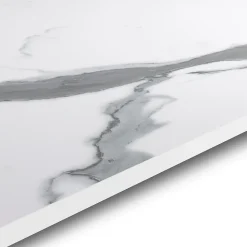 Plan de travail compact aspect marbre blanc GoodHome Nepeta L.300 x l.62 x Ép.1,2 cm