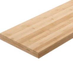 Plan de travail en bambou l.250 cm x l.65 cm x éP.3,6 cm