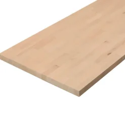 Plan de travail hêtre massif lamellé collé abouté 2500 x 650 x 38 mm