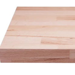 Plan de travail hêtre massif lamellé collé abouté 2000 x 650 x 38 mm