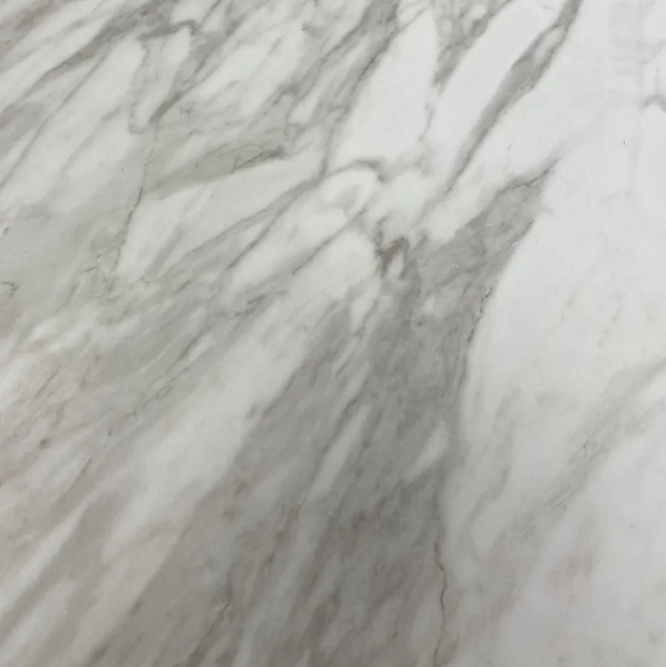 Plan de travail ilot central stratifié HPL marbre blanc 1600 x 900 x 38 mm