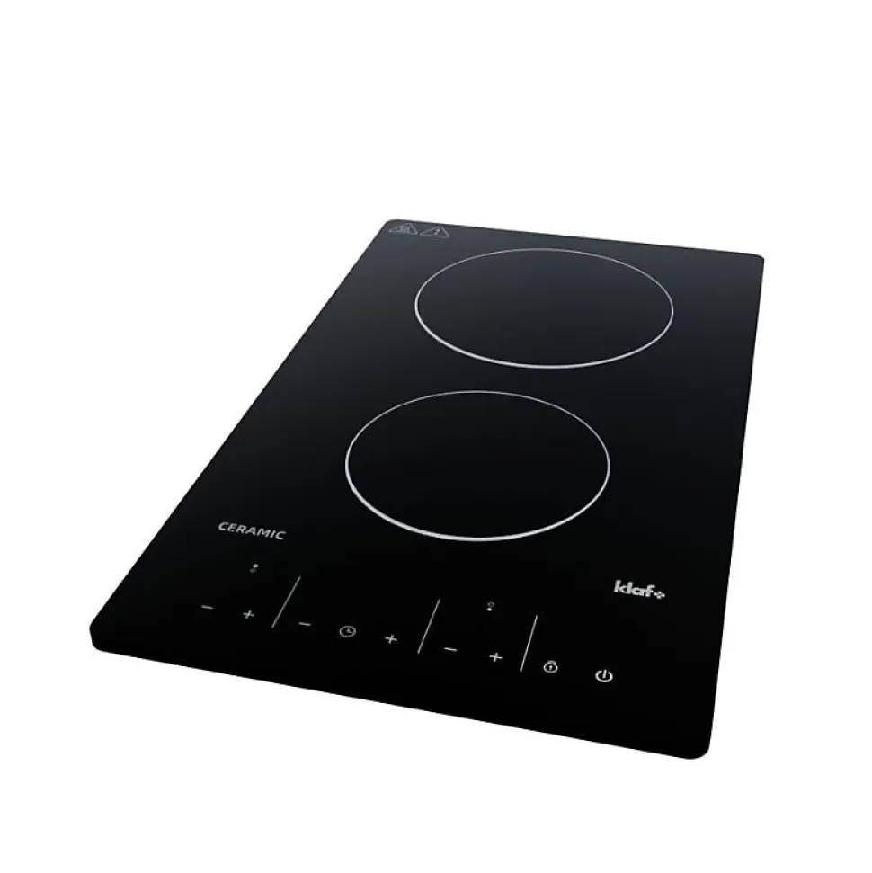 Plan de travail monobloc PlaniQuartz avec évier - 120 cm - Cromo - évier à droite - Plaque de cuisson Vitrocéramique