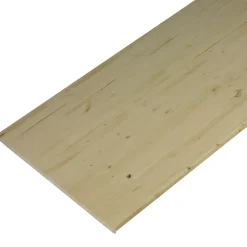 Plan de travail sapin massif 2000 x 800 x 28 mm