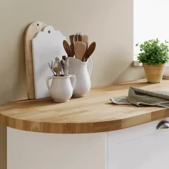 Plan de travail snack en hêtre massif, GoodHome Hinita