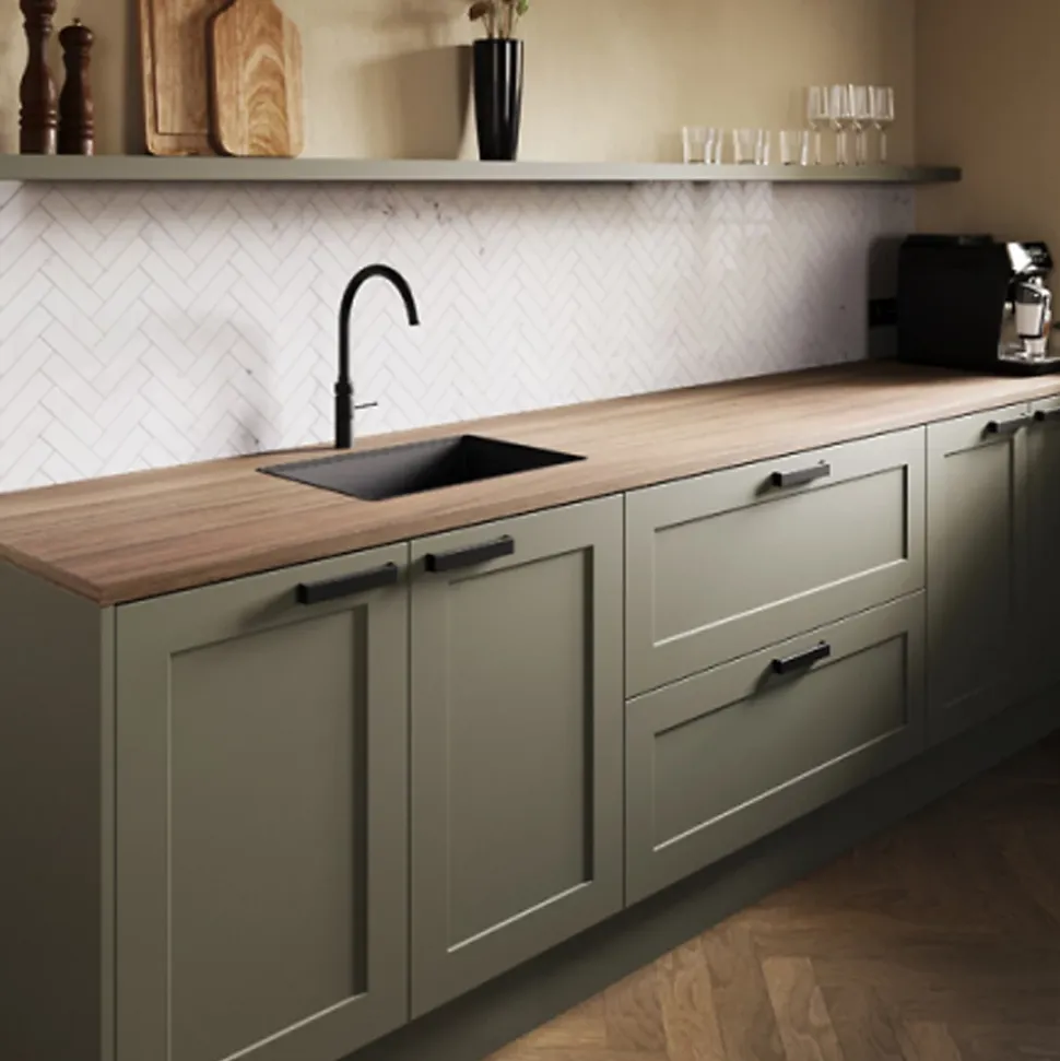 Plan de travail stratifié CPL Noyer 3020 x 635 x 28 mm