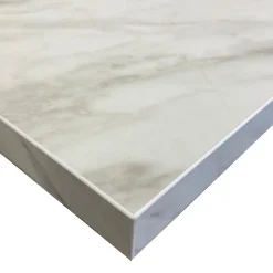 Plan de travail stratifié HPL marbre gris 2000 x 650 x 38 mm