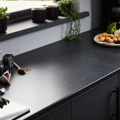 Plan de travail stratifié effet pierre foncée L.246 x l.63,5 x Ép.2,8 cm 1er prix