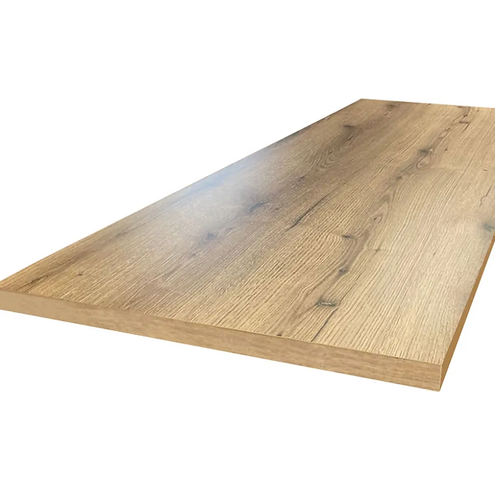Plan de travail stratifié HPL chêne 3000 x 650 x 38 mm