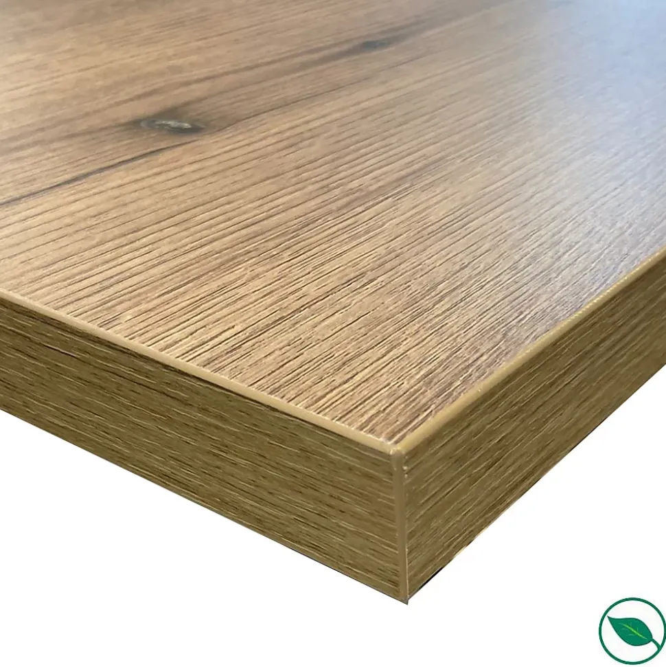 Plan de travail stratifié HPL chêne 3000 x 650 x 38 mm