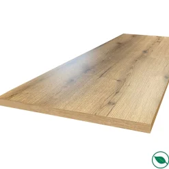 Plan de travail stratifié HPL chêne 3000 x 650 x 38 mm