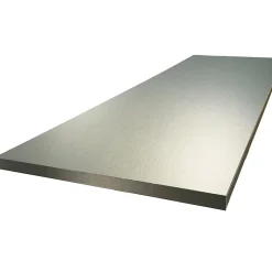 Plan de travail stratifié HPL aluminium 2000 x 650 x 38 mm