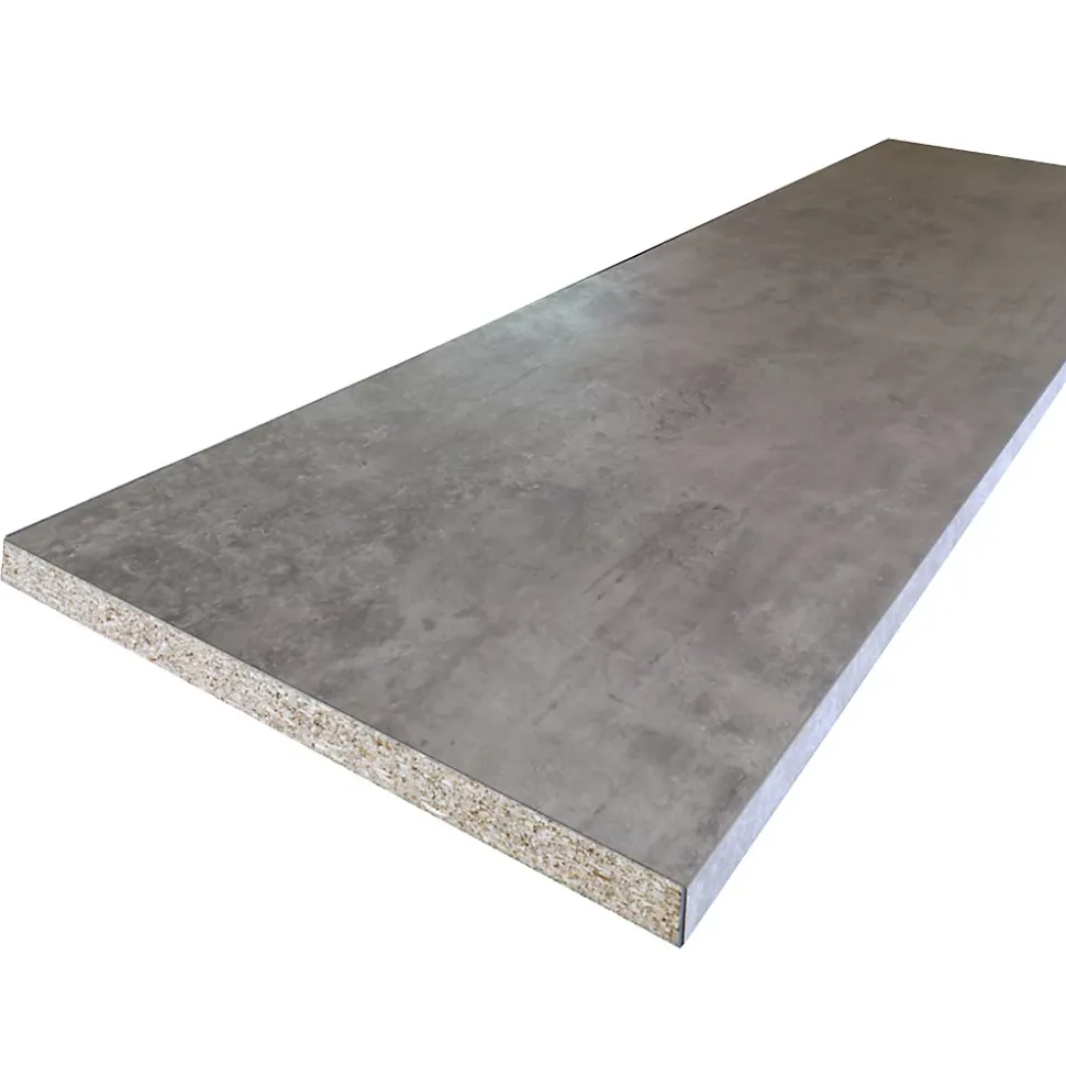Plan de travail stratifié minéral 2000 x 650 x 38 mm