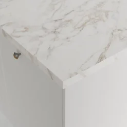 Plan de travail stratifié aspect marbre beige GoodHome Berberis L.300 x Ép.3,8 cm