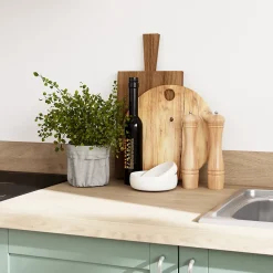 Plan de travail stratifié aspect chêne GoodHome Kala L.300 x l.62 x Ép.3,8 cm