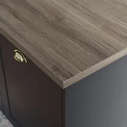 Plan de travail stratifié effet bois grège GoodHome Kala L.300 x Ép.3,8 cm