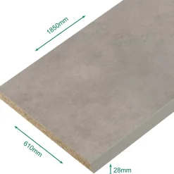 Plan de travail stratifié béton 1850 x 610 x 28 mm