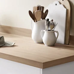 Plan de travail stratifié effet chêne Izee L. 246 cm x l. 63,5 cm x Ép. 38 mm