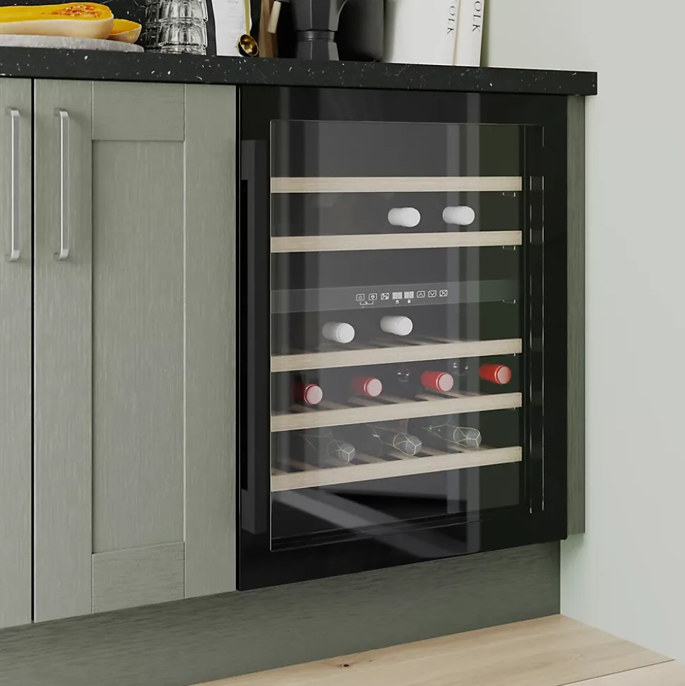 Plan de travail stratifié aspect pierre noire GoodHome Kala L.300 x l.62 x Ép.3,8 cm