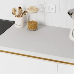 Plan de travail stratifié blanc GoodHome Kala L.300 x l.62 x Ép.3,8 cm