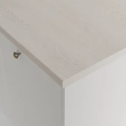 Plan de travail stratifié aspect bois blanc GoodHome Kabsa L.300 x l.62 x Ép.3,8 cm