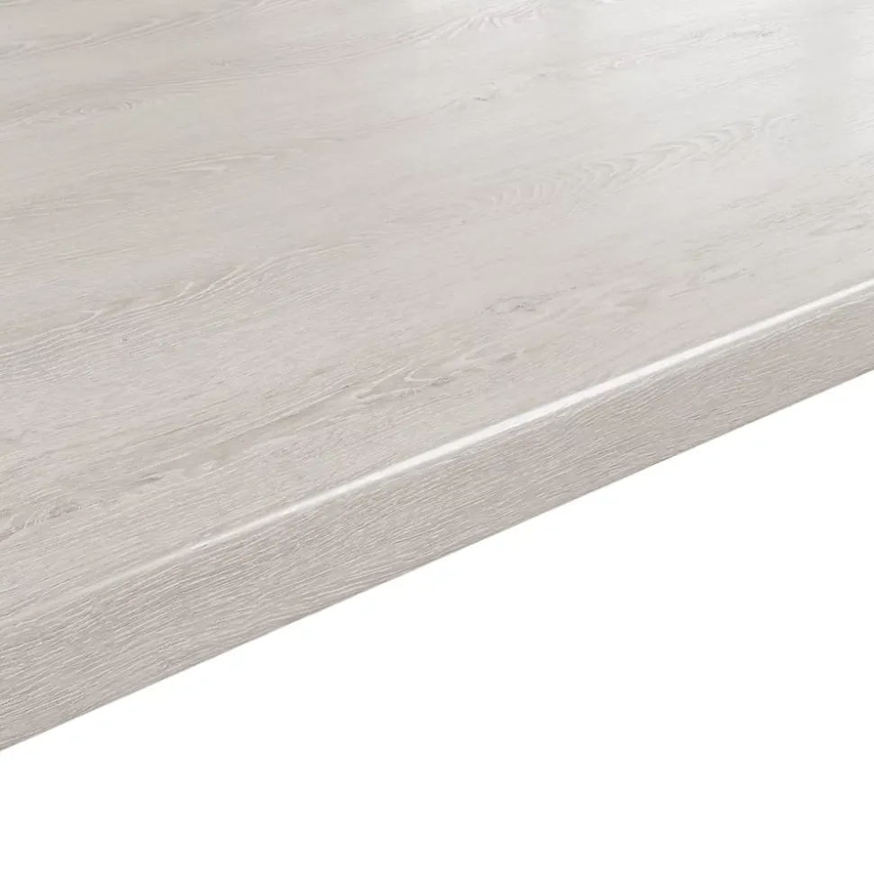 Plan de travail stratifié aspect bois blanc GoodHome Kabsa L.300 x l.62 x Ép.3,8 cm