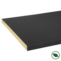 Plan de travail stratifié CPL Marbre noir 3040 x 640 x 38 mm