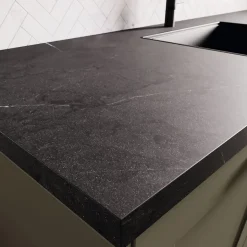 Plan de travail stratifié CPL Marbre noir 3040 x 640 x 38 mm