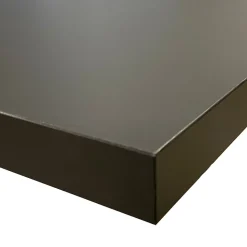 Plan de travail stratifié HPL noir mat 2000 x 650 x 38 mm