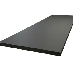 Plan de travail stratifié HPL noir mat 2000 x 650 x 38 mm