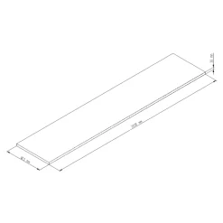 Plan de travail stratifié aspect granit clair GoodHome Berberis L.300 x Ép.3,8 cm