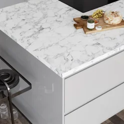 Plan de travail stratifié aspect quartzite GoodHome Berberis L.300 x Ép.3,8 cm