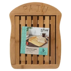 Planche à découper à pain 34x26 cm Bambou - 5Five