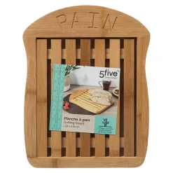 Planche à découper à pain 34x26 cm Bambou - 5Five