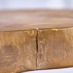 Planche à découper artisanale L.30 cm en bois de teck naturel - PLANK