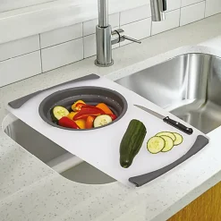 Planche à découper avec passoir retractable - 5Five