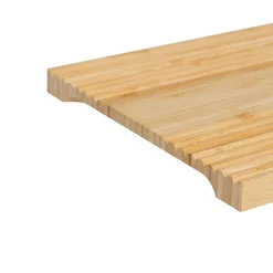 Planche à découper avec rainures en bambou 30x24cm - Beige- 5five