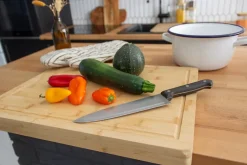 Planche à découper avec rebord en bambou L.45 x l.35 cm